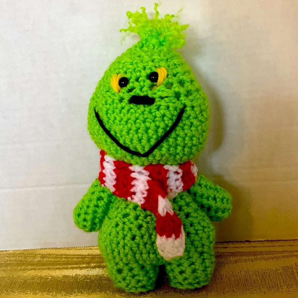 Handmade crocheted Green villain